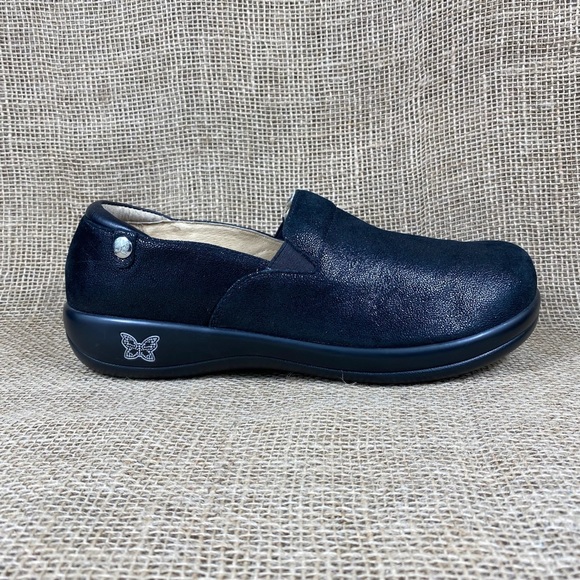 Alegria Clogs Slip Resistant Black Leather women's Size 11.5-12 EU42 - Picture 3 of 8